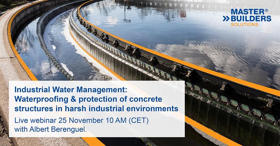 GRATIS WEBINAR 25/11/2021 10.00 - INDUSTRIAL WATER MANAGEMENT