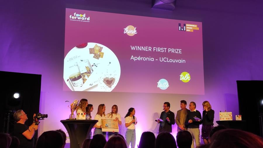 L'Apéronia de l'UCL remporte l'Ecotrophelia Award de la Fevia